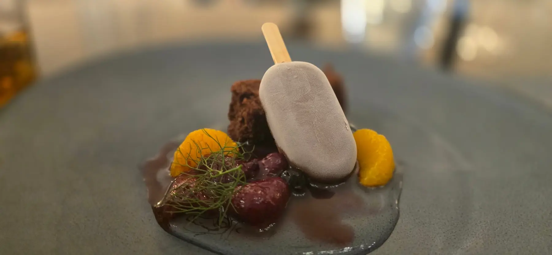 Plated dessert served during the Passport Collective experience